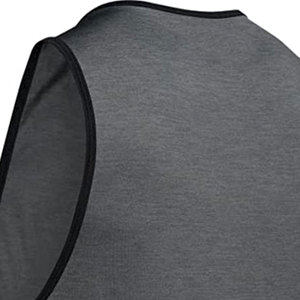 2024 hommes sans manches Fitness débardeurs respirant tricoté soie Spandex gilet de gymnastique pour sport décontracté course entraînement paillettes - Product Image 6
