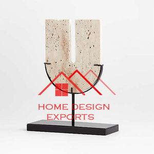 Escultura de mármol de mesa decorativa para decoración de escritorio de oficina, escultura de granito de forma redonda, tono de mármol Natural, superventas - Product Image 4