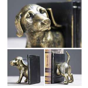 Sujetalibros de perro de latón vintage: estos son un estilo muy común, con numerosas variaciones como el "latón de mediados de siglo" - Product Image 6