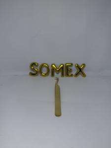 Pinzas para extensiones de pestañas-Suministro de pestañas de acero japonés (oro) - Product Image 3