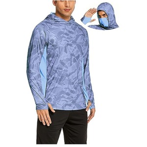 Sublimación camuflaje pesca Sudadera con capucha hombres manga larga transpirable secado rápido pesca protector solar pesca camisa deportes juegos Jersey - Product Image 1