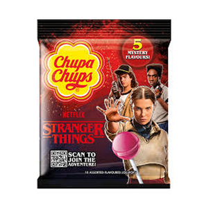 Chupaa Chupss STRANGER THINGS Piruletas de 5 Sabores, Bolsa Compartible de 120g, Empaquetadas en Cajas de Exhibición para Supermercados - Product Image 6