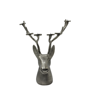 Bougeoir en aluminium décoratif de Noël de meilleure forme avec 6 bougies en laiton brut EPL pour la maison et la décoration de table - Product Image 1