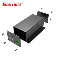 70*38mm CNC usinage anodisé boîtier en aluminium boîtiers d'instruments électroniques boîtier PCB boîtier Rail Din