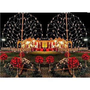 Mur de bougies design Paisley d'extérieur pour la décoration de mariage Joli mur de bougies en fer pour la décoration de mariage Ensemble de bougies murales en métal de créateur - Product Image 1