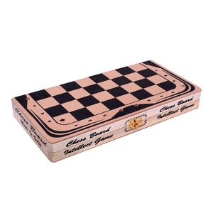 Kids Educational Foldable <b>Wooden</b> Chess Puzzle Board Portable Competition Toys and <b>Games</b> - Product Image 3