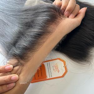 Prix d'usine HD dentelle fermeture vietnamienne droite Waeve cheveux humains 4x4 5x5 6x6 7x7 HD dentelle fermeture grand Stock - Product Image 4