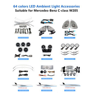 Nuovi Kit di Luci Soffuse Colorate W205 per Mercedes Benz Classe C W205 GLC X253, Aggiornamento Illuminazione Interna con Lampade d'Atmosfera a LED - Product Image 6