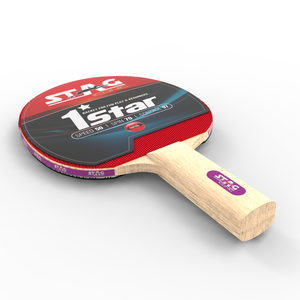 Raquette de tennis de table professionnelle Stag Iconic 1 étoile, en bois et caoutchouc, à picots longs, en fibre de carbone, optimale pour le ping-pong - Product Image 4