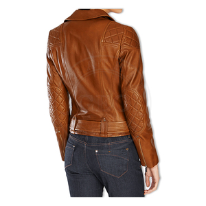 แจ็คเก็ตหนังแฟชั่นผู้หญิงหนังแกะดูดี - Product Image 3