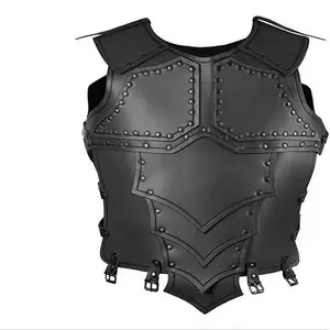 2023 desain baru karnaval Halloween Masquerade Viking Armor es kristal kulit bahu baju besi