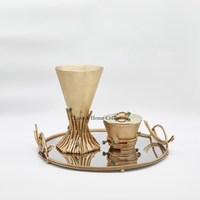 Brûleur d'encens en bois religieux moderne et élégant avec parfum de benjoin pour la maison et le hall d'hôtel, accessoires décoratifs, Inde
