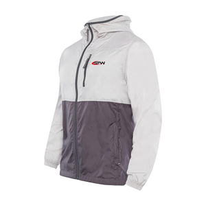 Veste matelassée légère imperméable et coupe-vent pour homme avec col montant et fermeture éclair, broderie athlétique pour la course à pied - Product Image 3