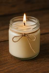 Rustic Burlap Wrapped <b>Glass</b> Jar Scented Candle Soy Wax Christmas Decorative Centerpiece Handmade Natural Holiday Gifts Supplier - Product Image 3