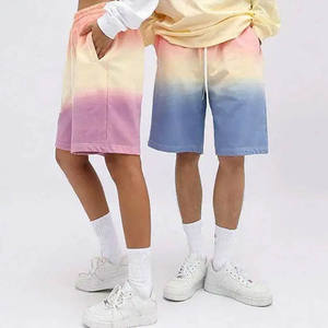 Short tie-dye respirant à séchage rapide pour homme, 100% coton, vêtements décontractés et de gym pour l'extérieur - Product Image 6