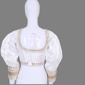 เสื้อเบลาส์พื้นเมืองแฟนซีแบบดั้งเดิมปากีสถานอินเดียสวมใส่สบายพร้อมที่จะสวมใส่ออกแบบสไตล์ชนเผ่า - Product Image 5