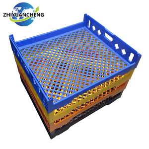 <span class=keywords><strong>Cajas</strong></span> de plástico plegables, <span class=keywords><strong>cajas</strong></span> de mudanza de <span class=keywords><strong>segunda</strong></span> <span class=keywords><strong>mano</strong></span> para almacenamiento de envío de leche de pan, malla de estilo logístico - Product Image 4