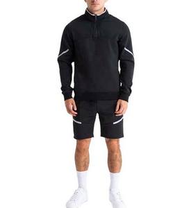 Bas quantité minimale de commande 2 pièces hommes été ensemble vêtements pour hommes à capuche ensembles courts survêtement coton respirant haute rue Style couleur unie adultes - Product Image 6