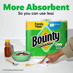 Best Price on Bountys Original Size 2-Ply Paper Towels White 8 Rolls | 20 Regulars Rolls Factory Sealed - Product Image 2