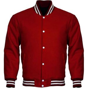 Meilleures vestes d'hiver de haute qualité pour hommes Baseball College Jackets Wholesale Blank Plain Varsity Jacket for Men - Product Image 6