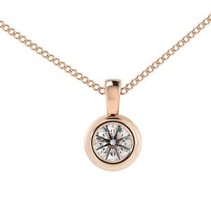 Pendentif solitaire en diamant rond HPR45, 0,30 ct, diamant cultivé en laboratoire, en platine, pour un usage quotidien, cadeau - Product Image 2