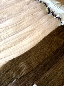 Cheveux humains vierges crus vietnamiens en vrac Super Double cheveux slaves couleur blanche trame de génie en gros - Product Image 3