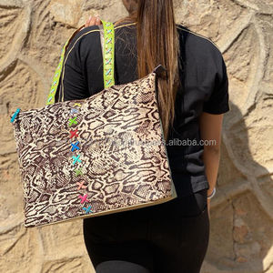 ใหม่กระเป๋าโท้ทหนังงูพิมพ์ลายหลากสี,กระเป๋าสะพายไหล่สำหรับผู้หญิงกระเป๋าโท้ทขนาดใหญ่ของขวัญที่ดีที่สุดสำหรับผู้หญิง - Product Image 3