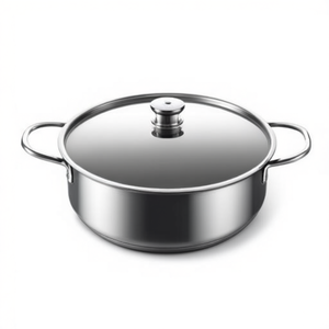 Plus Stainless Steel Saucepan 26Cm Deep Polished Chrome Induction Compatible Gas Electric Ceramic Stove Use - Product Image 2