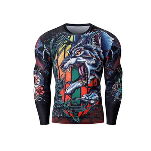 Custom Impreso Rash Guard Sublimación Impreso Rashguard Mma Rushguard Bjj OEM Mma Rash Guards - Product Image 1