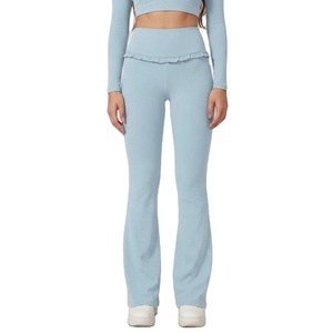 High Waist <b>Flare</b> Yoga Pants Women Squat Proof Tummy Control Bootcut <b>Leggings</b> Skinny Elastic Waist Workout Gym - Product Image 1