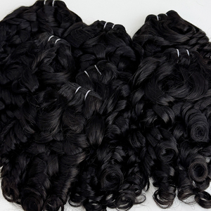 Extensiones de Cabello Humano Ondulado Premium de Camboya, Proveedor de Cabello Virgen, Color Natural, Textura Suave - Product Image 3