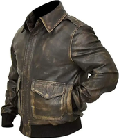 Vente en gros de vestes en cuir pour hommes, style bombardier de moto, logo personnalisé, service OEM en cuir véritable, fabricant direct d'usine