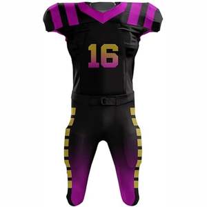 Meilleurs maillots et uniformes de football américain, ensemble 2 pièces, respirant, manches courtes, personnalisable - Product Image 5