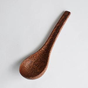 Juego de cucharas y tenedores de madera de coco biodegradables desechables ecológicos al por mayor para juegos de utensilios de cocina para el hogar y la cocina - Product Image 2