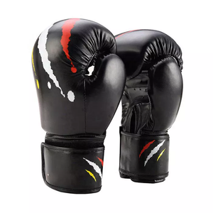 Gants de boxe en cuir PU véritable, marque privée, gants de boxe personnalisés en cuir de haute qualité - Product Image 5