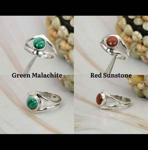 แหวนพลอยสีเงินสเตอร์ลิงแบบ925สำหรับงานแต่งงานและงานเลี้ยงแบบคลาสสิกขายส่ง - Product Image 5