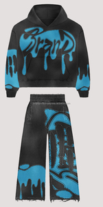 Conjunto de chándal de manga larga con cremallera completa para hombre para correr y deportes al por mayor chándal transpirable de nuevo estilo personalizado para hombre - Product Image 2