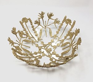 Bol à fruits en laiton forme de feuille meilleure qualité 2 pièces bol à fruits en laiton pour la décoration et les fournitures de mariage - Product Image 6