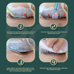 Outil de séparation pour rehaussement de cils, portable, double extrémité, 2 pièces, pour rehaussement de cils et recourbement des sourcils - Product Image 5