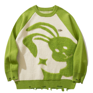 Suéter Casual de Punto de Algodón para Hombre y Mujer, 100% Algodón, Antiencogimiento, con Estampado Bordado en la Parte Delantera - Product Image 1