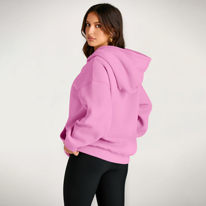 2025 personnalisé de haute qualité français Terry Hoodies femmes Streetwear haute qualité essentiels goutte épaule en gros pas cher prix - Product Image 2