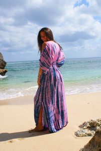 Último diseñador Primavera Verano nueva llegada Tie Dye vestido indio correa de espagueti largo fiesta mujeres Maxi Casual vestidos largos artículos - Product Image 4