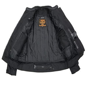 Veste de motard personnalisée noire et rose toutes saisons Matériau Cordura Personnalisable Vestes pour hommes pour l'hiver - Product Image 5