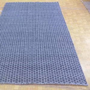 Tapis indiens faits à la main en fibre de jute naturelle faits à la main beau motif abstrait en rouge tailles personnalisables 5x8 et 12x14 - Product Image 1