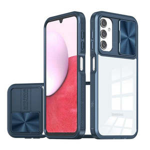 Custodia Ibrida Premium con Protezione Fotocamera per Samsung Galaxy A26 5G e Samsung Galaxy A17 5G Blu - Product Image 1