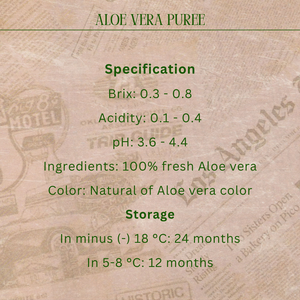 Puré de Aloe Vera sin azúcar exportado vietnamita en embalaje a granel, jugo de frutas y verduras - Product Image 3