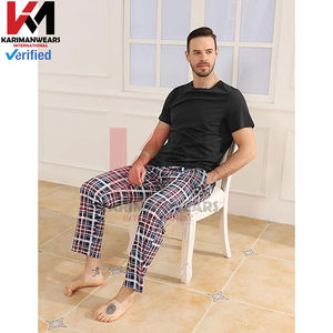 Conjunto de Pijama a Cuadros para Hombre, Ropa de Dormir Suave y Ligera, Camisa de Manga Larga, Pantalones Largos, Conjunto de Salón con Bolsillos, Ropa de Noche - Product Image 5