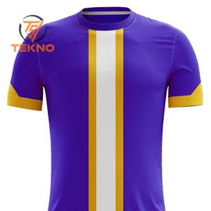 Nouveau maillot de football bon marché à séchage rapide personnalisé le plus vendu violet et noir ensemble complet uniforme de football vêtements de football Service OEM - Product Image 4