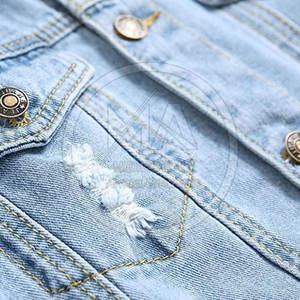 Nouvelle arrivée de fabrication en usine veste en jean pour hommes à manches longues veste d'hiver en jean pour hommes personnalisée en gros - Product Image 4