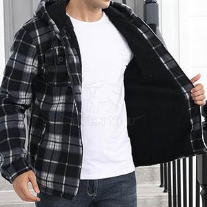 Sudadera con Capucha de Franela Cómoda para Hombre, Tejido Suave y Cálido, Perfecta para Uso Casual al Aire Libre y Diario - Product Image 2